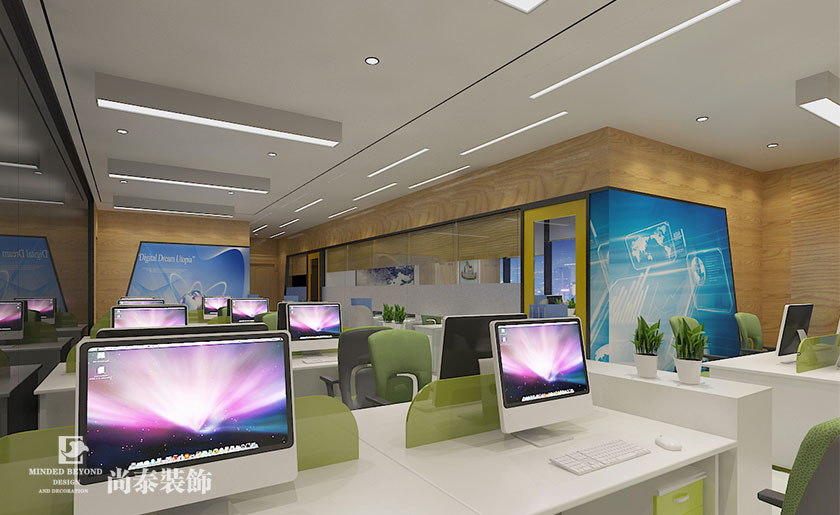 400㎡现代科技风格办公室装修 | 易龙泰科技