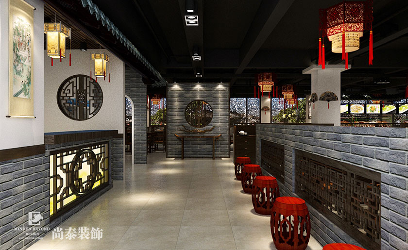 550平米中式风格火锅店装修设计 | 蜀天椒火锅