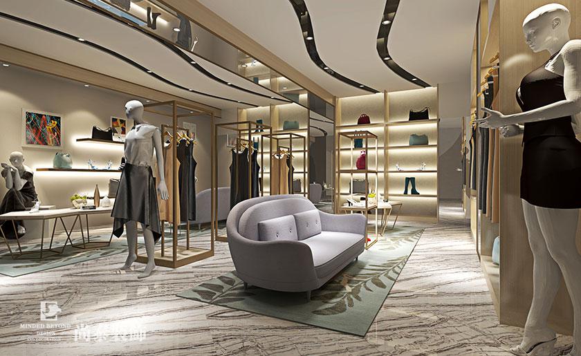 现代服装店装修,后现代服装店,现代简约风格服装店_大山谷图库