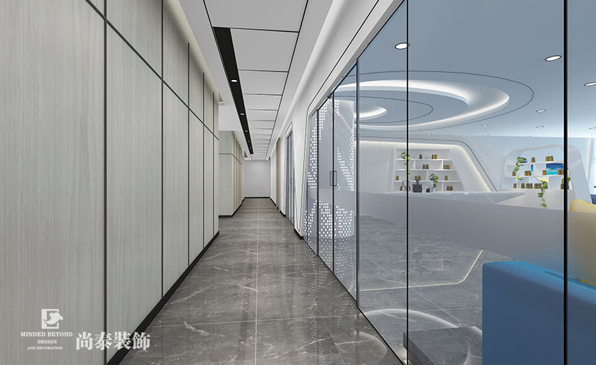2000㎡现代风格办公室装修设计 | 长沙梦之湾