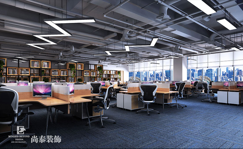 780㎡现代loft风办公室装修设计 | 泰和安科技