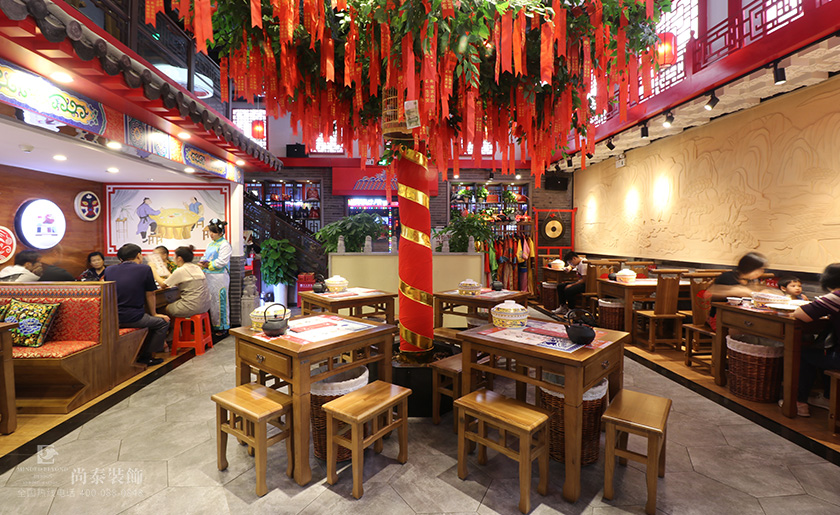 中式餐饮店装修实景图-今道春饼