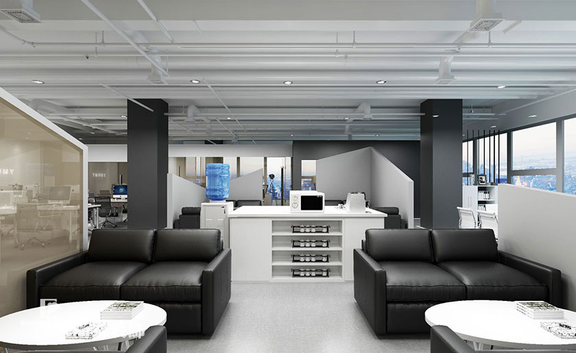 400平米电子烟科技公司办公室设计装修 | 芙麦科技