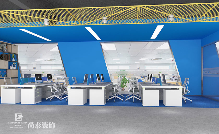 500平科技公司办公室装修设计 | 百瑞互联