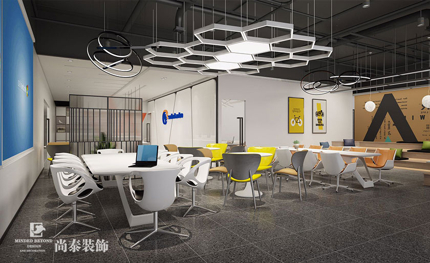 1500平米创新大型科技公司办公室设计 | 宏博伟智