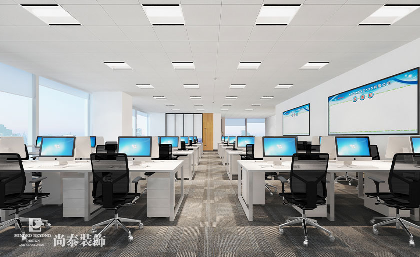 1700㎡上市LED产业科技公司办公室装修设计 | 万润科技