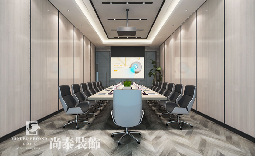 1600㎡表业公司办公室装修设计效果图 | 百迪表业