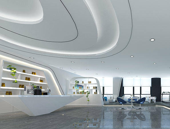 2000㎡现代风格办公室装修设计 | 长沙梦之湾
