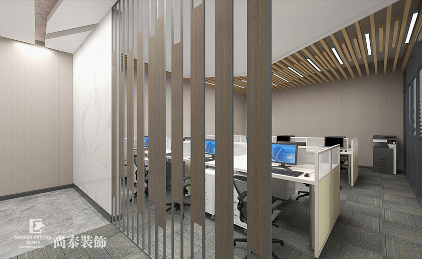80平米科技公司办公室装修设计效果图 | 彩域创新