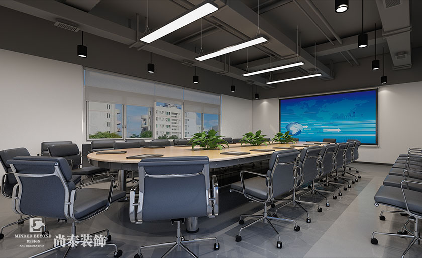 1170平米电子科技公司办公室装修效果图 | 爱科思达