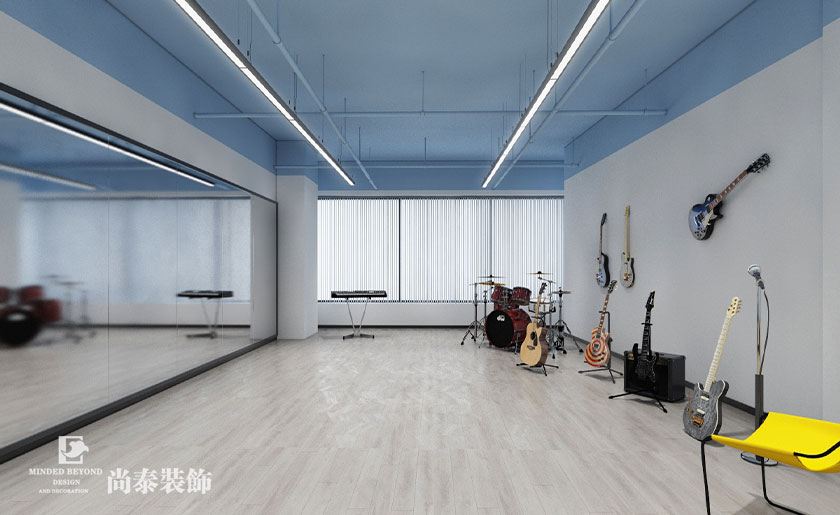 1000平米舞蹈教育培训学校装修效果图 | 齐舞空间