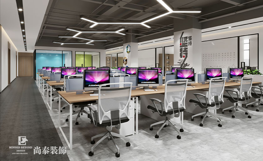 物流公司办公室装修案例-1000平米办公空间设计 | 众鑫供应链