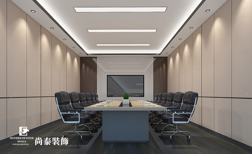1500平米建筑公司深圳办公室装修设计案例 | 华与建设