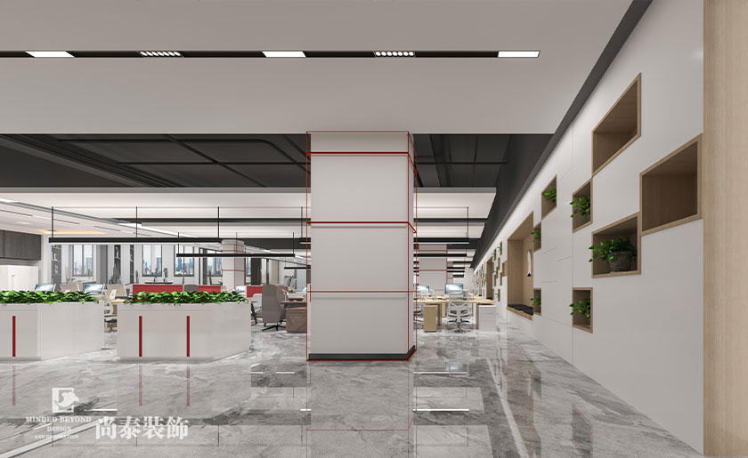 1600平米上市公司华南办公室装修设计 | 道明光学