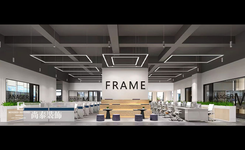 1200平米机器视觉科技公司办公室装修设计案例 | 富瑞姆