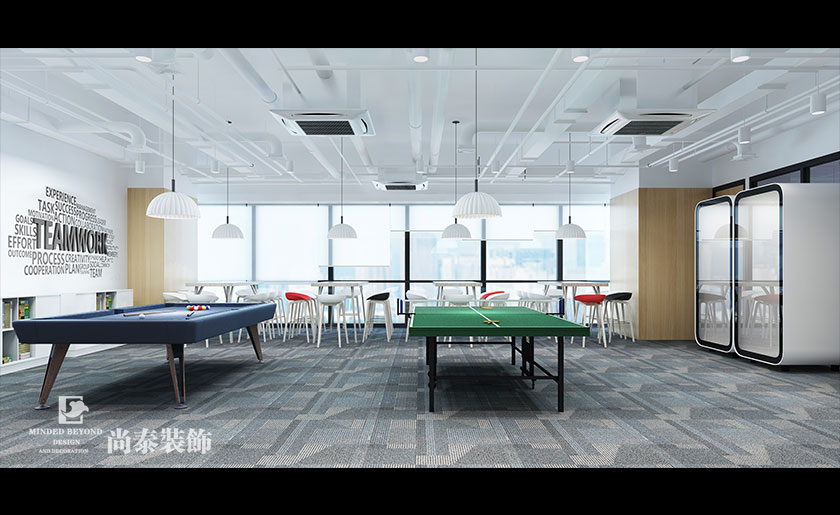500平米咨询公司写字楼办公室装修设计