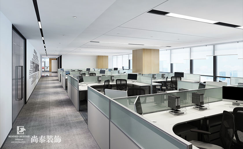 500平米咨询公司写字楼办公室装修设计