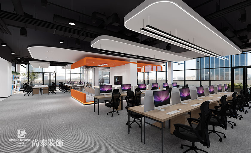 深圳坪山深福保科技生态园大型生物医疗公司4600平米办公楼办公室设计