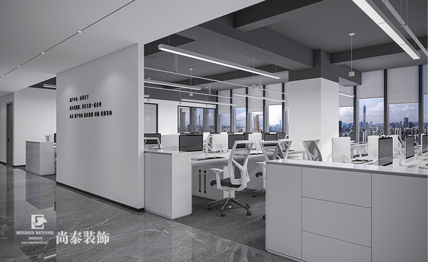 深圳前海950平米电商公司写字楼办公室装修设计案例