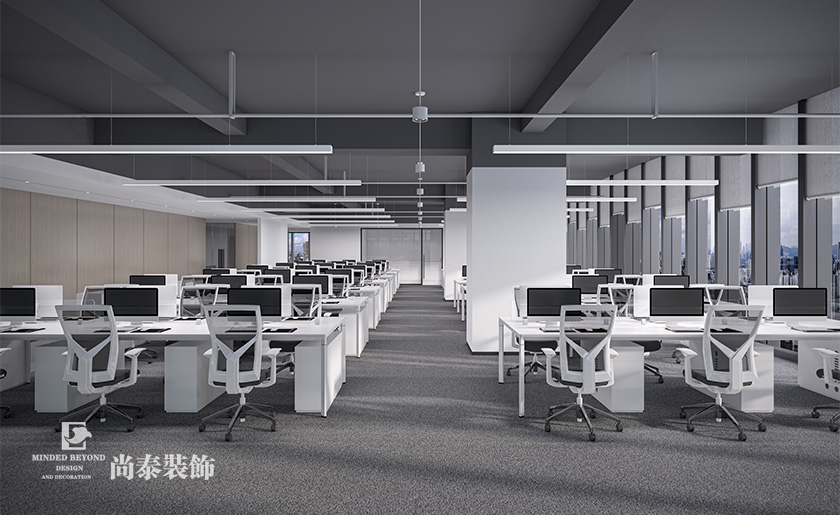 深圳前海950平米电商公司写字楼办公室装修设计案例