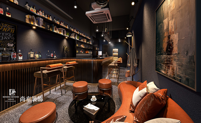 深圳南山50平米酒吧小酒馆装修设计案例