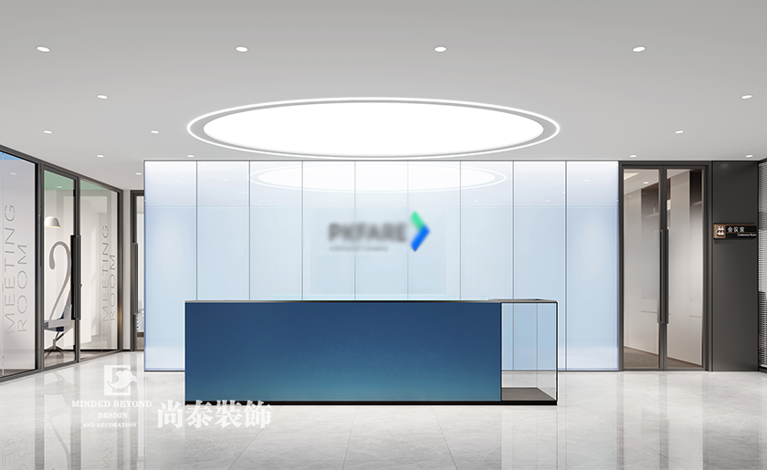 深圳南山区科技公司办公室装修设计效果图案例