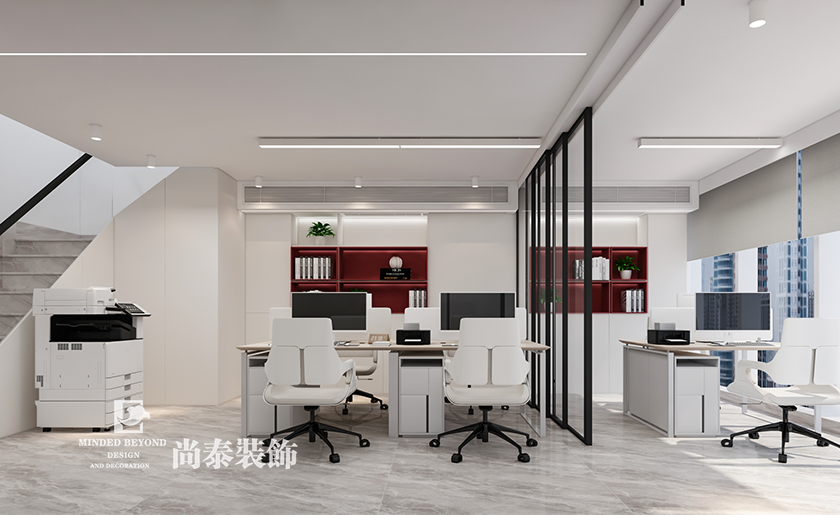 深圳南山区电气公司办公室装修设计效果
