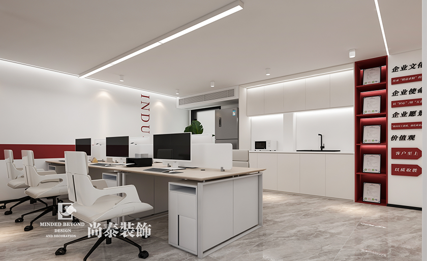 深圳南山区电气公司办公室装修设计效果