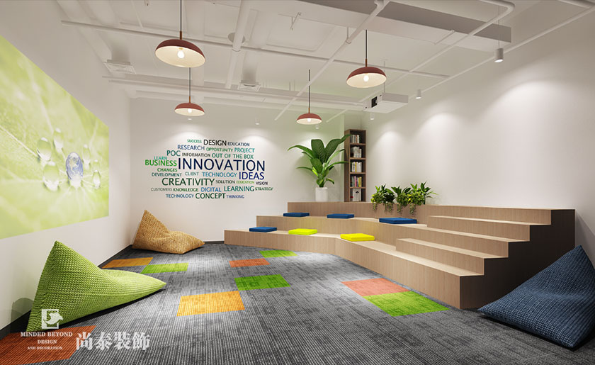 网络科技公司办公室装修布局｜高效又出片！