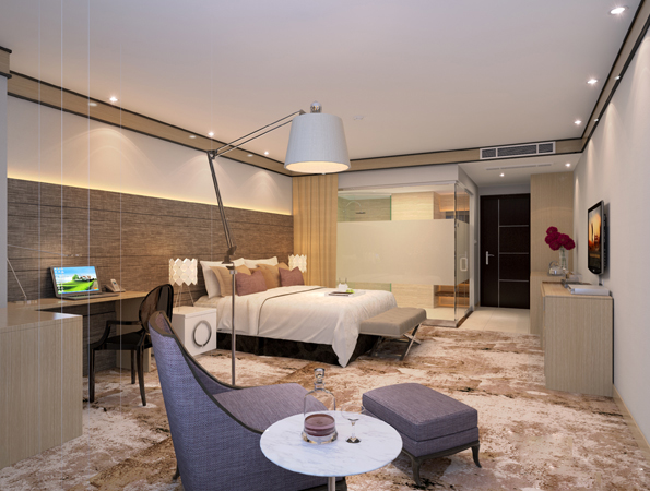 深圳酒店装修-公寓装修效果图-尚泰装饰